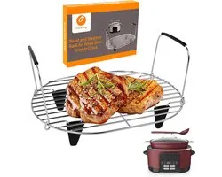 Roast and steamer rack compatible with Ninja Foodi Possible Cooker Pro 8.5Qt MC1000, MC1001, MC1010 Slow Cooker - ShopVlot