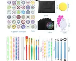 Candala Mandala - 74 stuks - Kunststof - Pen - Amzeeniu
