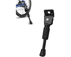 Fietsstandaard – Mountainbikestandaard – Universeel klemsysteem – Fietssteun – Parkeeraccessoire – Zijstandaard – Veilig & Stabiel – 16 inch – Zwart