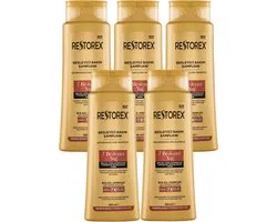 Restorex Nourishing Haarshampoo - Voedende Shampoo met 7 Oliën - Tegen Haaruitval & Voor Haargroei - 500 ml - Voordeelverpakking 5 stuks (2500 ml)