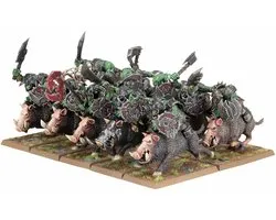 Warhammer - The Old World - Orc And Goblin Tribes - Orc Boar Boyz Mob - 09-06