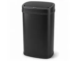 Five Stars® Prullenbak met Sensor - 60 Liter - Afvalbak RVS - Vuilnisbak - Soft Close Deksel - Zwart