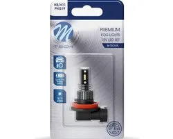 M-Tech LED - H11 / H8 12V 6W - Premium - 6x LED diode - Wit - Enkel - Alleen geschikt voor mistlampen