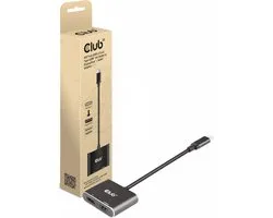 Hub CLUB3D MST USB3.2 Gen2 Type-C(DP Alt- Mode) vers DisplayPort + HDMI 4K60Hz M/ V
