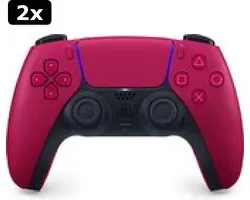 2x Sony PS5 DualSense draadloze controller - Cosmic Red