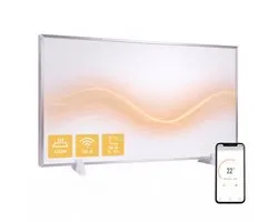 Silvergear Panneau Chauffant Infrarouge avec Thermostat - Chauffage Électrique avec App - 450W, Wit