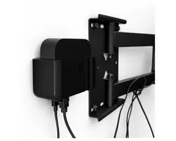 Muurbeugel Geschikt voor Apple TV 4K (1e & 2e generatie) en Apple TV HD – Onzichtbare Wall Mount – Kabelmanagement – Zwart