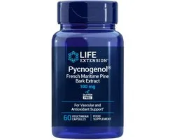 Life Extension - Pycnogenol® - 100 mg pijnboomschorsextract - 60 vegetarische capsules - Voedingssupplementen