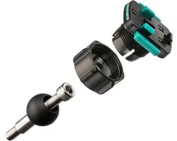 Motorfiets Top Klem Bout Mount - Motorbevestiging Stuurklem - Bevestigen Telefoonhouder - Snelle Ontgrendeling - M8 Bout - Zwart
