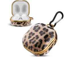 Cadorabo Coque pour Samsung Galaxy Buds PRO / LIVE / Buds 2 - Design Léopard - Étui de protection pour casque portable IMD