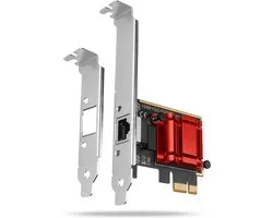 AXAGON PCEE-G25 - PCIe Adapter - 2.5 Gigabit Ethernet - Realtek RTL8125 - RJ45 - Low Profile + Standaard Beugel