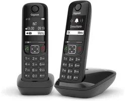 Draadloze Telefoon - Huistelefoon Duo - Thuis Bellen - Groot Display - Niet Compatibel Duitsland - Zwart