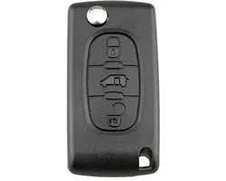 XEOD Autosleutelbehuizing - sleutelbehuizing auto - sleutel - Autosleutel / Geschikt voor: Peugeot 3 knops VA2 CE0536
