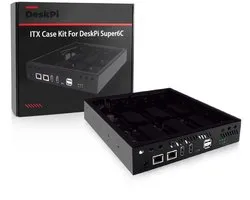 Dailygoody - DeskPi Case Kit - ITX-behuizing - Compact en efficiënt - Zwart - Koeling voor Raspberry Pi - Bescherming voor je cluster - Geschikt