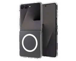 Coque Accezz - Compatible avec Samsung Galaxy Z Flip 7 - Coque arrière Xtreme Impact compatible MagSafe - Transparente