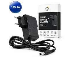 Twenty4seven® Adaptateur secteur - 100V à 240V - Prise EU - DC 12V 1A - 80 CM