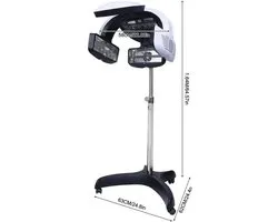 Haarverzorgingsmachine – Haardroger – Hair Steamer – Salonapparaat – Draagbaar – Verstelbare Temperatuur – Roestvrij Staal