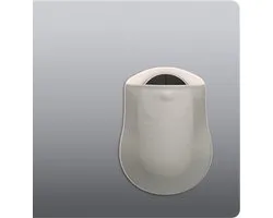 kwmobile draadloze muis houder geschikt voor Apple Logitech Pebble / Samsung Mouse / Magic Mouse cover - Van elastaan - Computermuis houder voor laptop of tablet - In grijs
