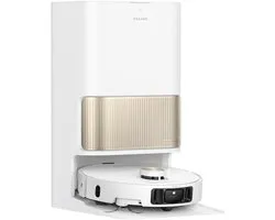 Dreame L40s Pro Ultra Wit- Aspirateur robot avec fonction serpillière - Vidange automatique et serpillière autonettoyante - Puissance d'aspiration 19 000 Pa - Navigation IA - Station d'accueil Smart - Convient aux poils d'animaux