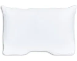 Silvana Support Satin Shoulder Contour kussensloop voor stevig kussen - Wit - 50x70