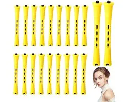 Haarkrullers - 60 Stuks - Koude Golfstangen - Heatless Curls - Haarrollers - Krulspelden - Hair Curler - Kleine Krulspelden - Krullen Zonder Hitte - 0.7x8.2cm - Voor krullen, heatless haarkrullers voor natuurlijk en kort haar - Haaraccessoires