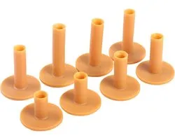 Tee Rubber, 8-delige rubberen golft-stukken Onbreekbare golft-shirts Base Driving Range Driving Practice Mat met verschillende afmetingen 35 mm/42 mm/54 mm/60 mm/65 mm/70 mm/75 mm/80 mm