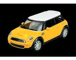 Welly Nex Mini Cooper S Yellow Scale Model Car Auto 1:43 9CM