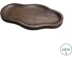 Dienblad Bauru - Small - Bruin - Walnoot hout - L44 x B25 x H2 cm