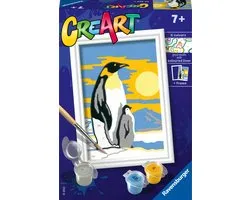 Ravensburger CreArt Penguin Family - Schilderen op nummer voor kinderen