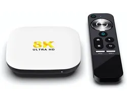 Box TV Android 13.0 avec 4 GB de RAM et 64 GB de ROM - Lecteur streaming Ultra HD