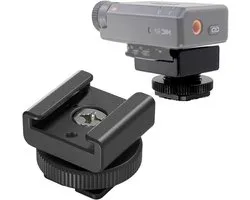 2 adaptateurs de fixation griffe froide pour DJI Mic 3/2/Mini/Rode/Hollyland/Saramonic, récepteur de microphone sans fil Lavalier, adaptateur de cage de caméra avec trou de trépied 1/4", accessoires de microphone anti-chute