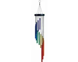 Gestemde klankbuizen  Tree Chakra Spiraal windgong windorgel 70cm Fengshui regenboog