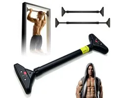 Barre de traction - Pull up Bar Porte - Barre de porte - 74-95 cm - Capacité de charge 200 kg - Sans perçage - Prise antidérapante - Entraînement de force & du haut du corps - Pour la maison
