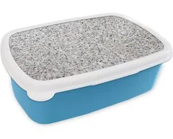 Corbeille à pain Blauw - Lunch box - Boîte à pain - Granit - Structures - Design - Pierre - 18x12x6 cm - Enfants - Garçon