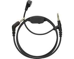 Câble casque kwmobile adapté à Sony WH-1000XM5 / WH-1000XM4 / MDR-100ABN / V-MODA - Câble de rechange 200 cm - Avec microphone et contrôle du volume - Connexion 3,5 mm