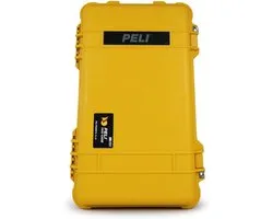 Peli 1510 Waterproof Suitcase for the Professional Traveler with Extendable Handle and Wheels, IP67 Water and Dustproof, Capacity: 27L, Made in Germany, Without Foam, Color: Yellow, Yellow, Rack Case