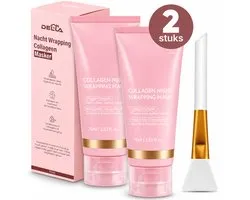 Collageen Wrapping Masker - 2 stuks - 150ML - Nacht gezichtsmasker - Hydraterend & Verstevigend - Korean skincare - peel off