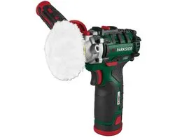 Parkside - 12V Accu retoucheermachine - detail schuurmachine incl. accessoires - met accu en lader