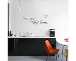 Muursticker Sticker texte / mur texte Décoration - Salon Décoration - Faites de votre maison Cozier - motivation et d' inspiration Stickers muraux La Kitchen est le coeur de la Home