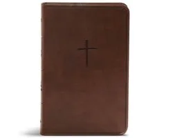 CSB Compact Bible, Brown LeatherTouch, Value Edition