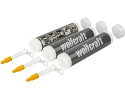 Wolfcraft - Lege kit kokers - Patronen - Kitkokers - 3 stuks - 4044000
