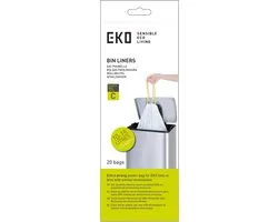Sacs poubelle EKO type C 10-15 litres blanc - Carton 24 x 20 sacs