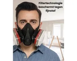 Halfgelaatsmasker met Filters – Professionele Ademhalingsbescherming
