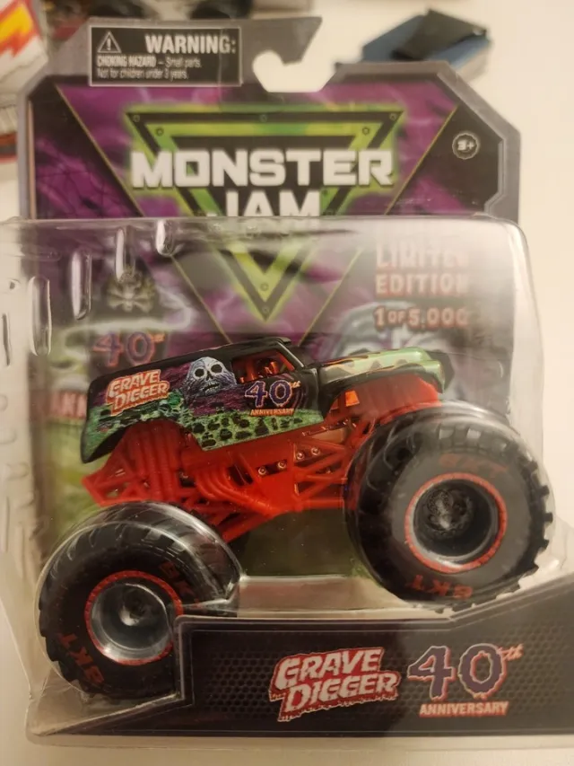 Spinmaster  Monster Jam Limited Edition 1 Of 5000 40th Anniversary Grave Digger