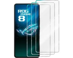 Cadorabo 3x Screenprotector geschikt voor Asus ROG Phone 8 / 8 Pro - Beschermende Pantser Film in - Getemperd (Tempered) Display beschermend glas in 9H hardheid met 3D Touch