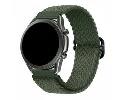 Bracelet en nylon - compatible avec Garmin Vivoactive 4 / Venu 3 / Venu 2 / Forerunner 255 / Forerunner 265 / 570 (47mm) et Polar Vantage M / M2 / V3 / Grit X (Pro) - armée