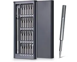 Precisie Schroevendraaierset 25-in-1 | Magnetisch & Compact | Torx, Phillips, Pentalobe, Tri-Wing & Meer | Geschikt voor iPhone, Laptop, Bril, Horloge & Elektronica