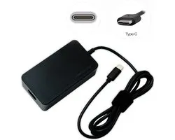 Adaptateur USB-C 65W pour PC Portable - Chargeur USB-C pour Tablettes PC / Smartphones et PC portables tels que Apple, Acer, Susus, Dell, HP, Lenovo, Toshiba, muni un USB Type-C etc..