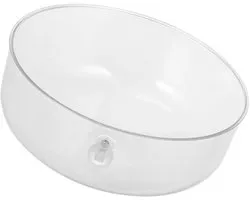 Dôme à gâteau rond en Acryl HEMOTON, diamètre 23 cm, transparent, avec bouton, pour Nourriture au fromage