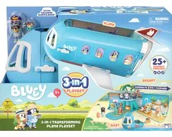 Moose Toys Bluey Ensemble de jeu avion 3 en 1
